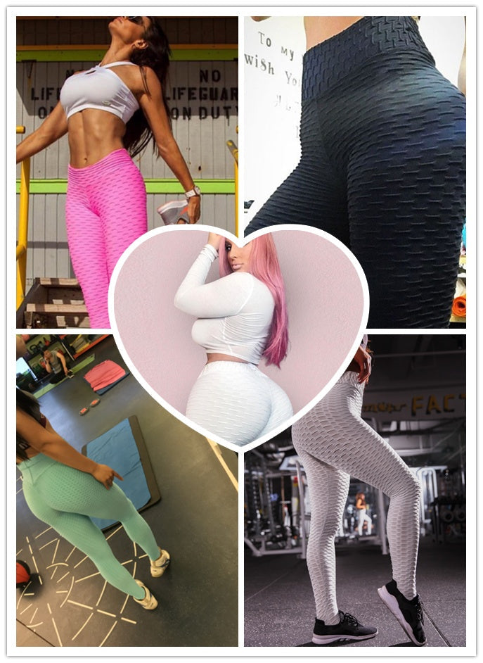 Sculpting High Waisted Leggings - Breathable Gym Tights