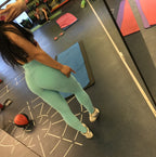Sculpting High Waisted Leggings - Breathable Gym Tights